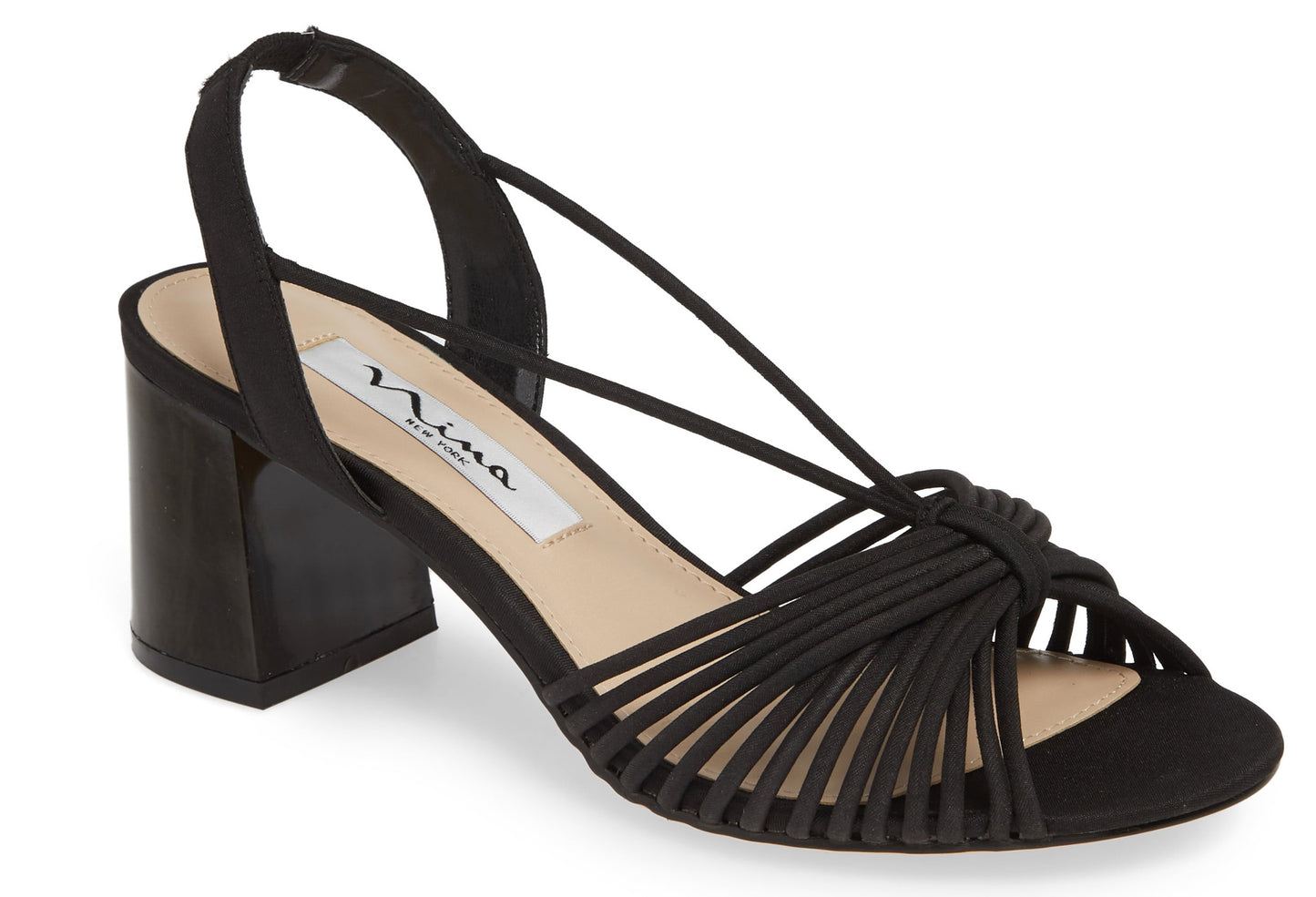 Sandália Nina Metallic Nadelyn Feminina Preta Tamanho 10 M