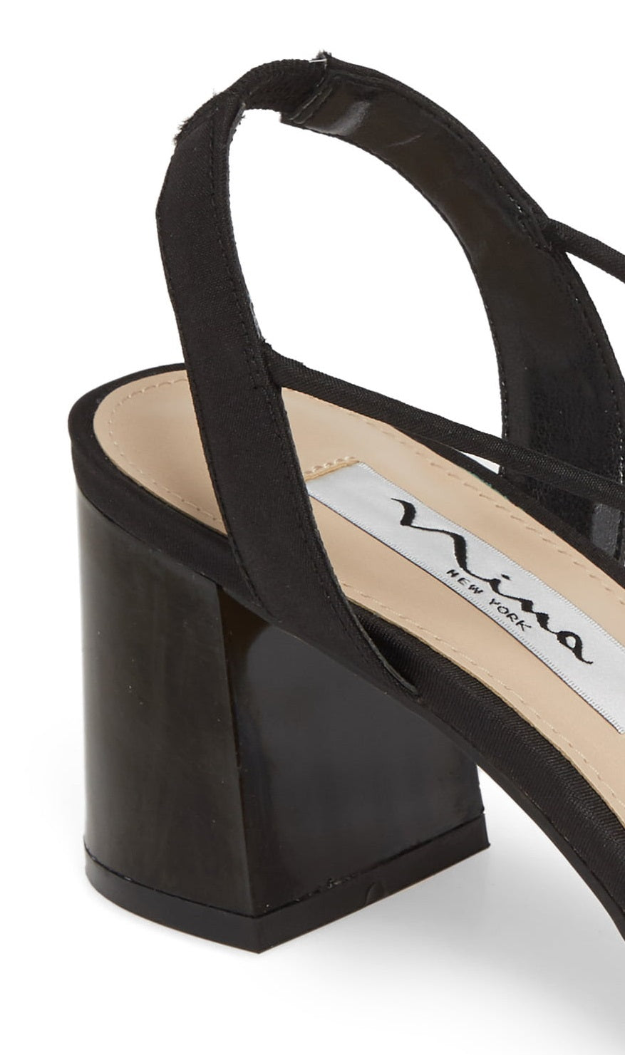 Sandália Nina Metallic Nadelyn Feminina Preta Tamanho 10 M