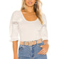 Camiseta feminina Something Special da Free People, branca, tamanho pequeno