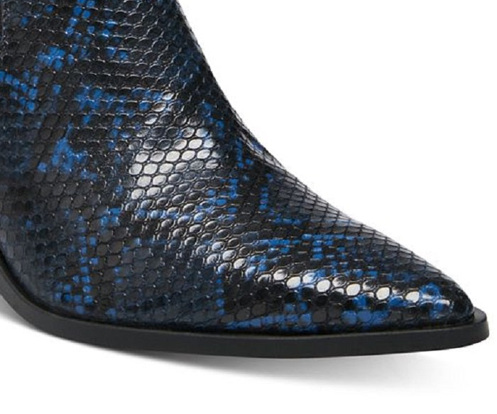 Botas Chelsea Steve Madden Gail Leather Femininas Biqueira Fina Azul Tamanho 9 M
