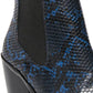 Botas Chelsea Steve Madden Gail Leather Femininas Biqueira Fina Azul Tamanho 9 M