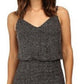 Blusa Feminina Calvin Klein Metallic Preta Tamanho 14