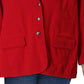 Blazer de malha Ralph Lauren feminino plus size vermelho tamanho 1X