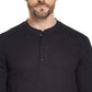 Casaco masculino vintage à prova de intempéries, malha waffle, henley, preto, tamanho pequeno