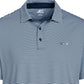 Camisa polo listrada masculina Attack Life By Greg Norman, tamanho XX-G, azul