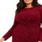 Vestido Alfani Feminino Plus Size com Cintura Torcida Vermelho Tamanho 1X