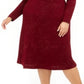 Vestido Alfani Feminino Plus Size com Cintura Torcida Vermelho Tamanho 1X