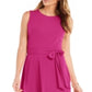 Vestido feminino Charter Club com amarração na cintura e midi, rosa, tamanho extrapequeno
