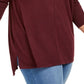 Blusa túnica feminina plus size com costura frontal e técnica mista, bege, tamanho 0X