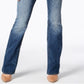 Calça jeans feminina stretch com cintura média e corte reto, da INC International Concepts, azul, tamanho 0