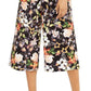 Calças culotte femininas estampadas INC International Concepts, pretas, tamanho 12