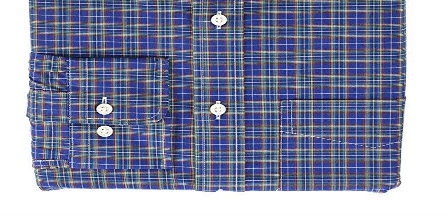 Camisa social masculina Ralph Lauren Popeline sem passar a ferro, tamanho azul, 16x34x35