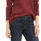 Blusa térmica feminina de algodão com decote dividido e bordado Style &amp; Co, marrom, tamanho XX-G