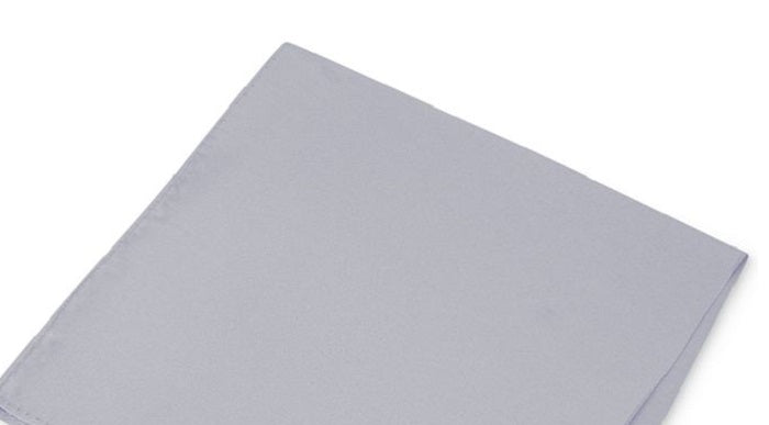 Lenço de bolso de seda simples masculino Club Room, cinza, tamanho regular