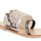 Sandálias femininas Steve Madden Ronny Toe Ring, tamanho 11 M, marrom