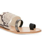 Sandálias femininas Steve Madden Ronny Toe Ring, tamanho 11 M, marrom