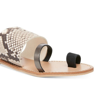 Sandálias femininas Steve Madden Ronny Toe Ring, tamanho 11 M, marrom