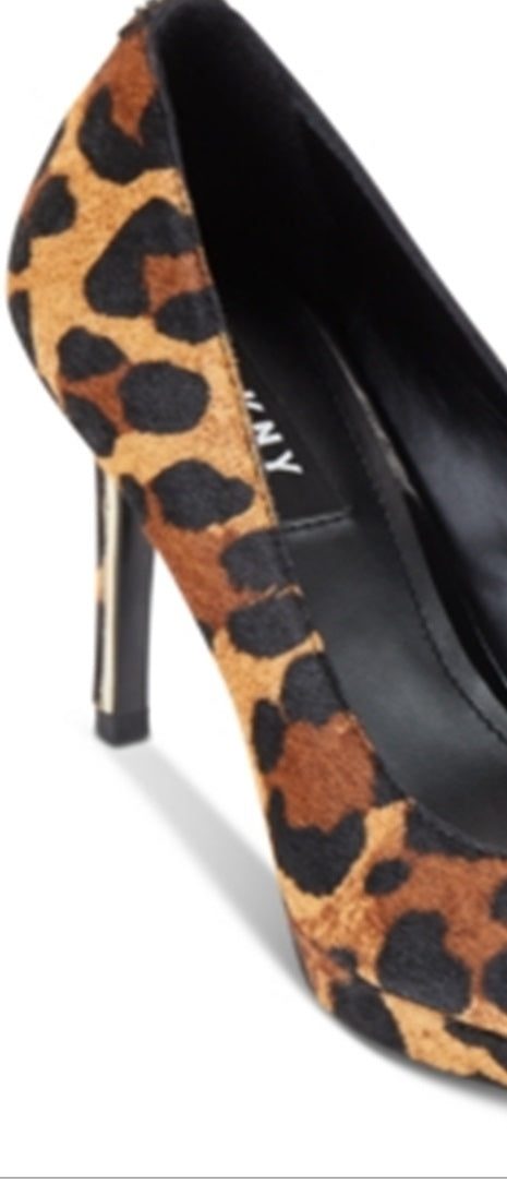 DKNY Camel Leopard Lexi Pump Feminino Marrom Tamanho 8