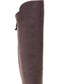 Botas femininas estilo amêndoa acima do joelho, tamanho 5,5 M, marrom