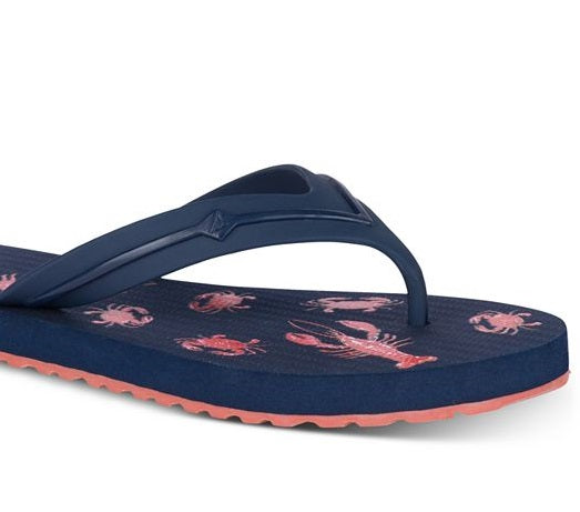 Chinelo Sperry Warf Thong Feminino Azul Tamanho 11 M