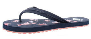 Sperry Women's Warf Lobster Print Slides Flip Flops Pink Size 7 M