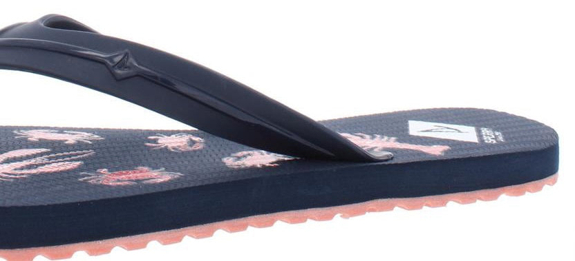 Chinelo Sperry Feminino Warf com Estampa de Lagosta Rosa Tamanho 10 M