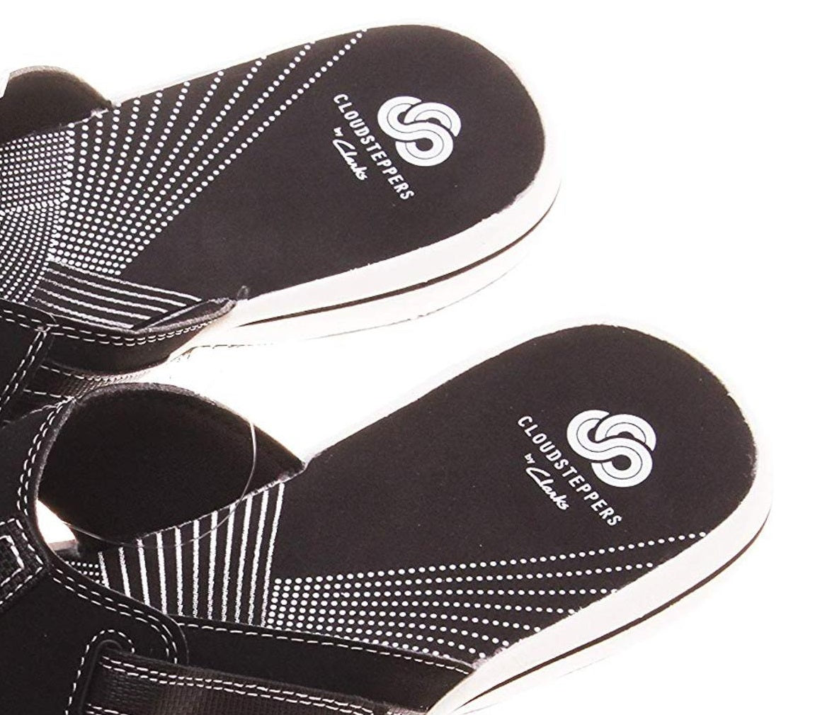 Chinelos Clarks Brinkley Sail Femininos Pretos Tamanho 6 M