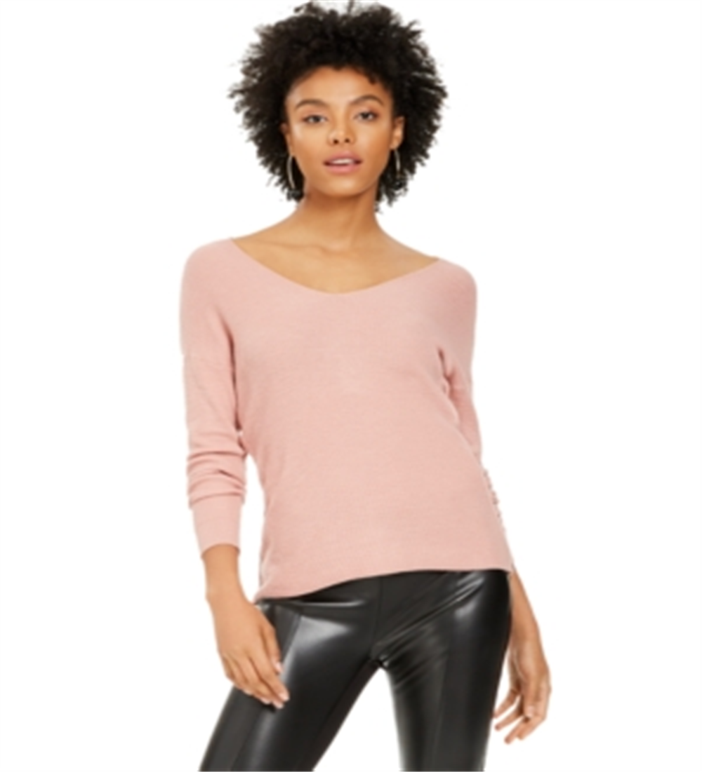 Blusa Henley Manga Tulipa Feminina Bar III Rosa Tamanho X-S
