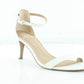 Material Girl Feminino Couro Peep Toe Casual Tornozelo Branco Tamanho 9 M