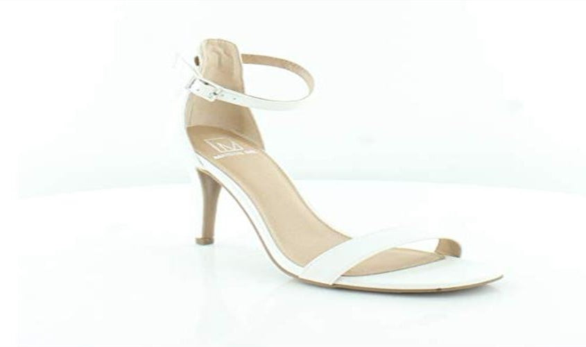 Material Girl Feminino Couro Peep Toe Casual Tornozelo Branco Tamanho 9 M