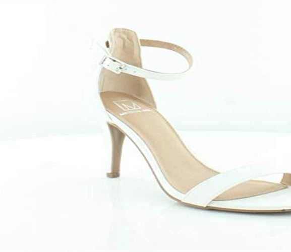 Material Girl Feminino Couro Peep Toe Casual Tornozelo Branco Tamanho 9 M