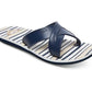 Chinelo Roxy Carlio Feminino Listrado Azul Tamanho 7 B