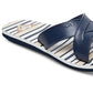 Chinelo Roxy Carlio Feminino Listrado Azul Tamanho 7 B