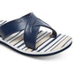 Chinelo Roxy Carlio Feminino Listrado Azul Tamanho 7 B