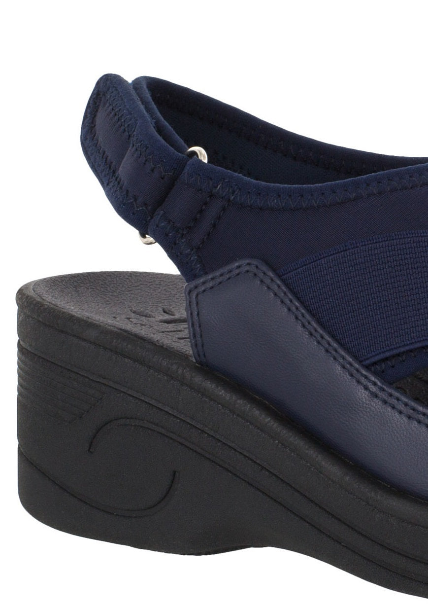 Sapatos Easy Street Delight Femininos Azul Tamanho 8 WW