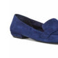 Steve Madden Carver Tailored Flats Feminino Azul Tamanho 10 M