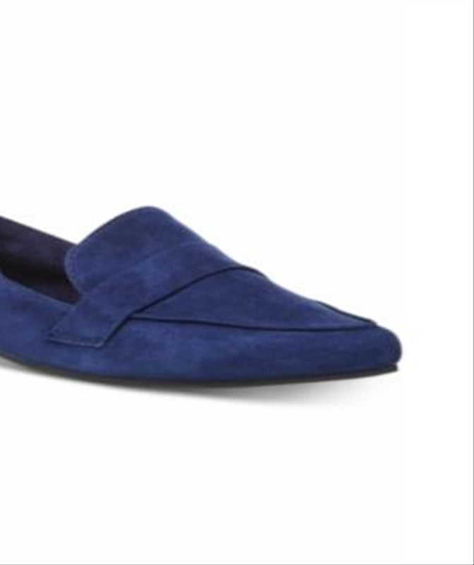 Steve Madden Carver Tailored Flats Feminino Azul Tamanho 10 M