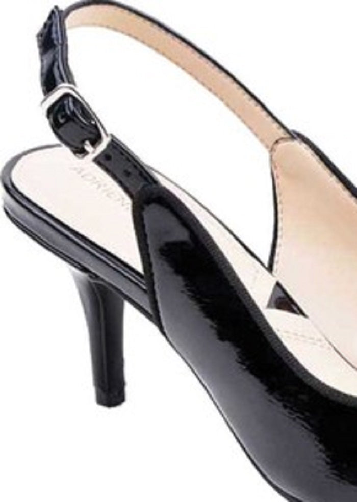 Adrienne Vittadini Shandy Slingback Scarpin Feminino Preto Tamanho 6M