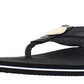 Tommy Hilfiger Capas Glitter Chinelos de dedo femininos pretos tamanho 5 M