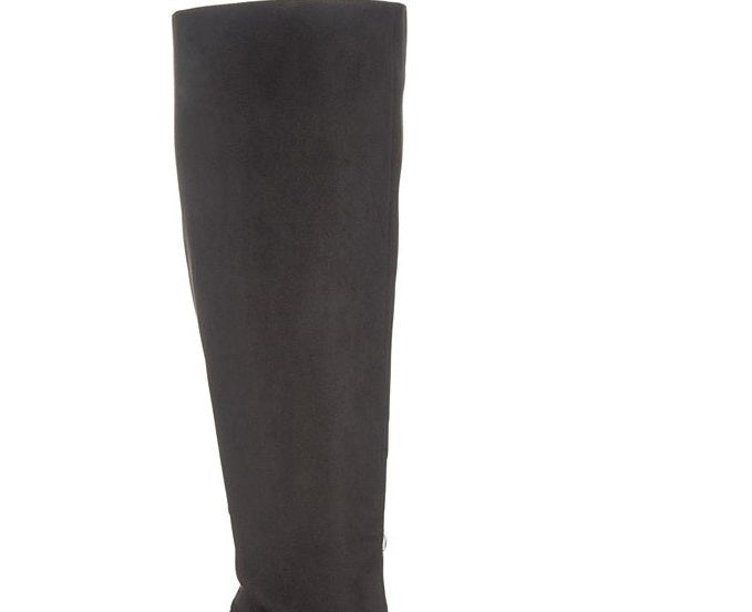 Botas femininas de cano alto, bico fino, Taisa, da INC International Concepts, pretas, tamanho 10 M