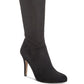 Botas femininas de cano alto, bico fino, Taisa, da INC International Concepts, pretas, tamanho 10 M