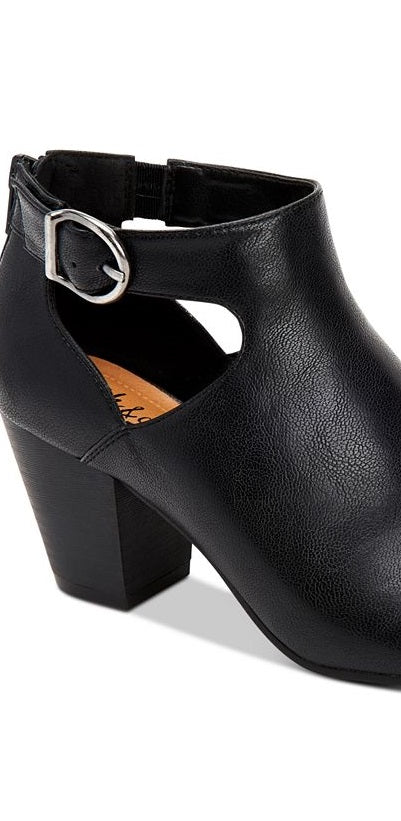 Botas femininas Monyaa de couro sintético estilo &amp; co, marrom, tamanho 7,5 M