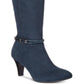 Karen Scott Botas Femininas Hollee Wide Calf Azul Tamanho 8,5M