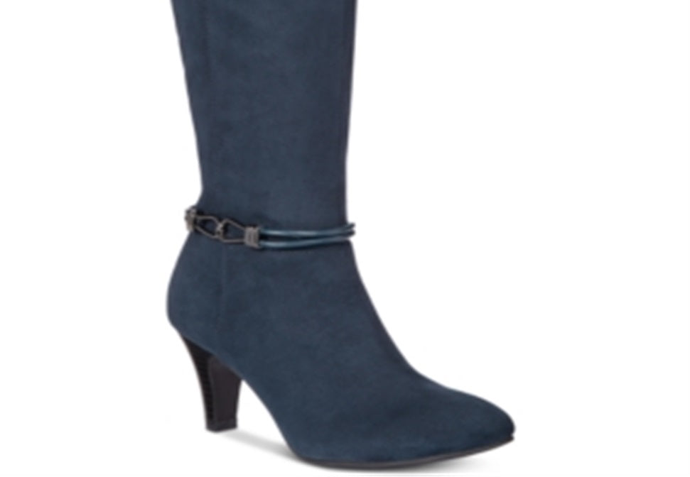 Karen Scott Botas Femininas Hollee Wide Calf Azul Tamanho 8,5M