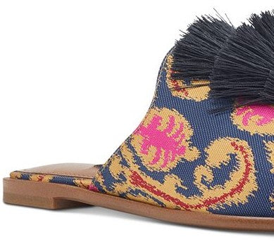 Mules Ollial Femininos Nine West Azul 6,5M