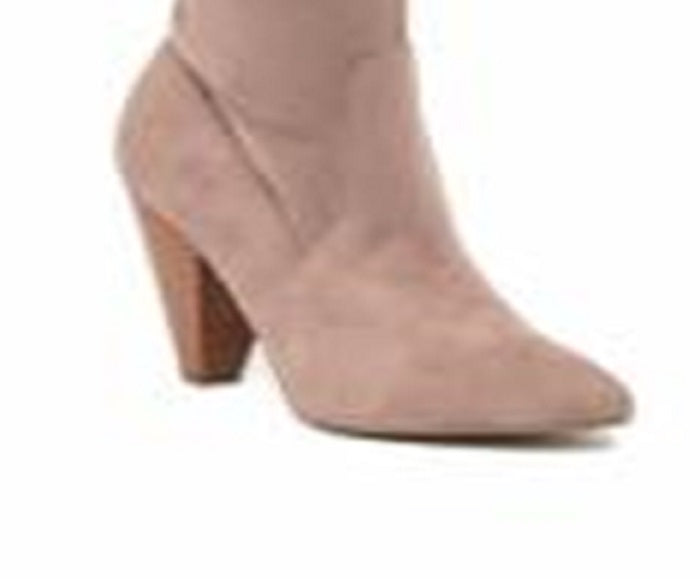 Botas femininas Zigi Soho Sarila com bico fechado acima do joelho, marrom, tamanho 10 M