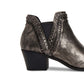 Botas femininas estilo &amp; co MERIDAA com biqueira amendoada e cano curto, cinza, tamanho 7 W