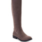 Botas de montaria femininas Hayley Faux Suede com zíper, estilo &amp; Co, marrom, tamanho 5 M