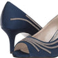 Caparros Oz Peep Toe Classic Scarpin Feminino Azul Tamanho 6,5 M