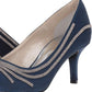 Caparros Oz Peep Toe Classic Scarpin Feminino Azul Tamanho 6,5 M
